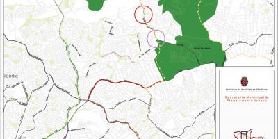 Mapa de Casa Verde, São Paulo - Estradas