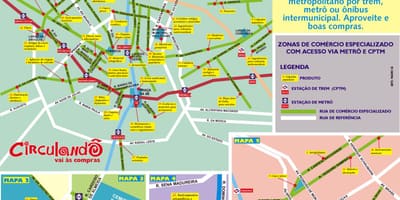 Mapa de centros São Paulo