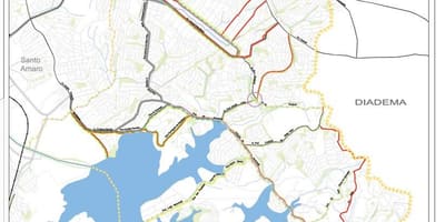 Mapa da Cidade ao ademar de São Paulo - Estradas