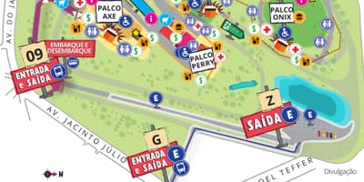 Mapa do Circuíto de Interlagos