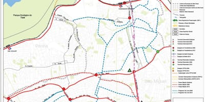 Mapa de Ermelino Matarazzo Galicia - Público de transportes