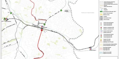 Mapa de Guaianases Galicia - Público de transportes