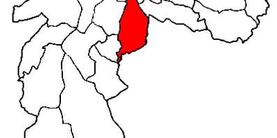 Mapa de Ipiranga sub-concello de São Paulo