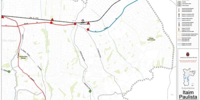 Mapa de Itaim Paulista - Vila Curuçá Galicia - Público de transportes