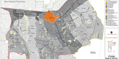 Mapa de Itaim Paulista - Vila Curuçá São Paulo - Ocupación do solo