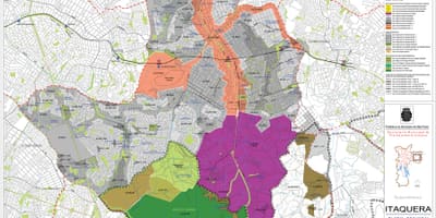 Mapa de Itaquera São Paulo - Ocupación do solo