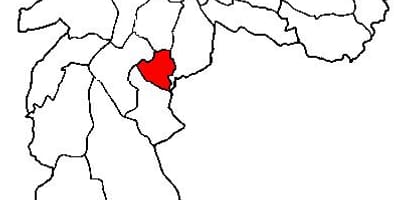 Mapa de Jabaquara sub-concello de São Paulo