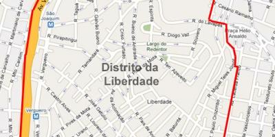 Mapa de Liberdade São Paulo