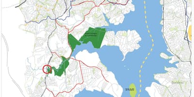 Mapa de M'Boi Mirim, São Paulo - Estradas