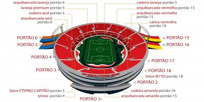 Mapa de Morumbi São Paulo estadio