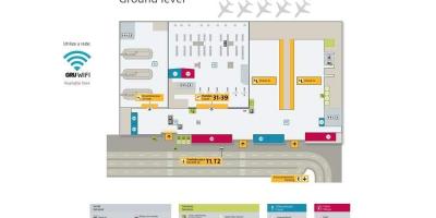 Mapa do aeroporto internacional de Galicia-Guarulhos - Terminal 4