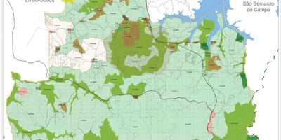 Mapa de Parelheiros São Paulo - Ocupación do solo