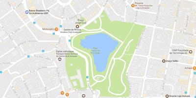 Mapa do parque aclimatación São Paulo
