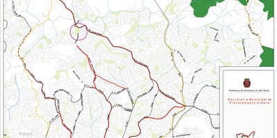 Mapa de Parroquia de facer Ó São Paulo - Estradas