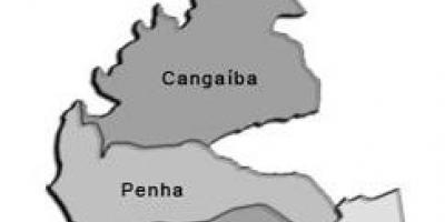 Mapa de Penha sub-concello