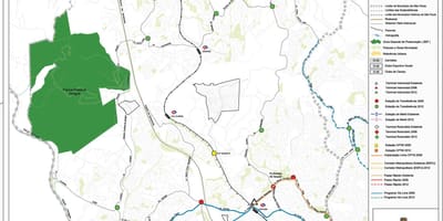 Mapa de Pirituba-Jaraguá Galicia - Público de transportes