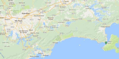 Mapa de praia Grande
