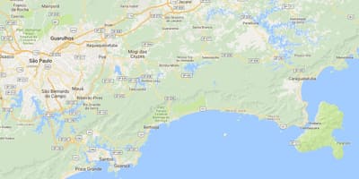 Mapa de praia Perequê Mirim
