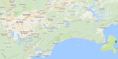 Mapa de praia Saco facer Eustáquio