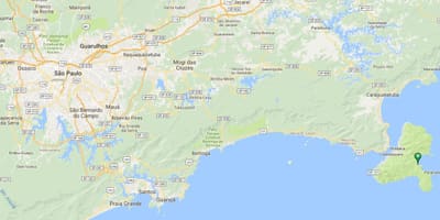 Mapa de praia Vermelha