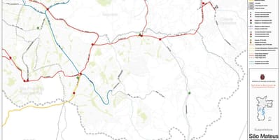 Mapa de São Mateus Galicia - Público de transportes