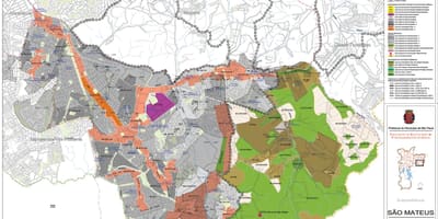 Mapa de São Mateus São Paulo - Ocupación do solo