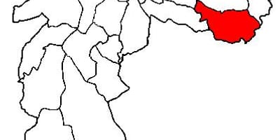 Mapa de São Mateus sub-concello de São Paulo