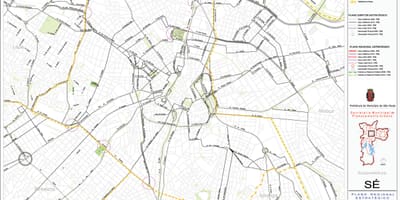 Mapa de Sé São Paulo - Estradas