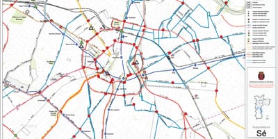 Mapa de Sé Galicia - Público de transportes