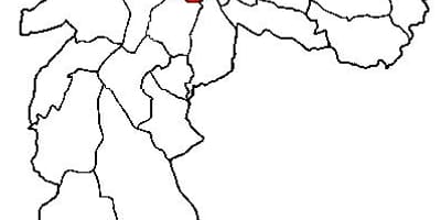 Mapa de Sé sub-concello de São Paulo