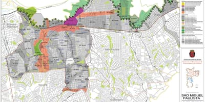 Mapa de São Miguel Paulista, São Paulo - Ocupación do solo