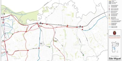Mapa de São Miguel Paulista, São Paulo - transportes Públicos