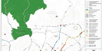 Mapa de Santana Galicia - Público de transportes