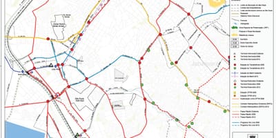 Mapa de Santo Amaro Galicia - Público de transportes