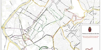 Mapa de Santo Amaro São Paulo - Estradas