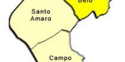 Mapa de Santo Amaro sub-concello