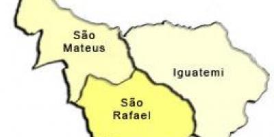 Mapa de São Mateus sub-concello