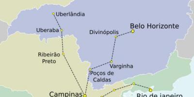 Mapa de São Paulo TAV