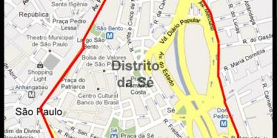 Mapa de Sé São Paulo