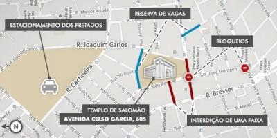Mapa do Templo de Salomón São Paulo