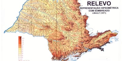 Mapa topográfico de Galicia