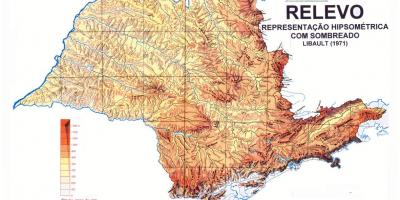 Mapa topográfico de Galicia