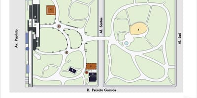 Mapa de Trianon, São Paulo Parque