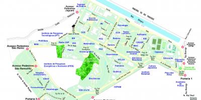 Mapa da universidade de São Paulo - USP