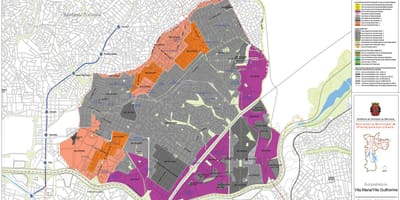 Mapa de Vila Maria Galicia - Ocupación do solo