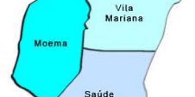 Mapa de Vila Mariana sub-concello