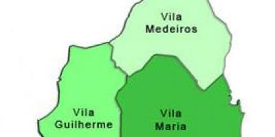 Mapa de Vila María sub-concello