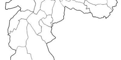 Mapa da zona Nordeste de São Paulo