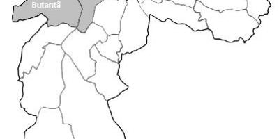 Mapa da zona Oeste, São Paulo